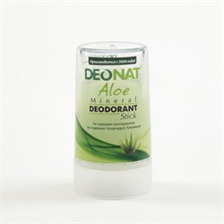 Дезодорант-Кристалл  "ДеоНат" с соком АЛОЕ стик зеленый,40 г. - фото 5900