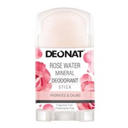 Дезодорант - Кристалл "ДеоНат" КАЛИЕВЫЙ с розовой водой, стик плоский, вывинчивающийся, 100 г