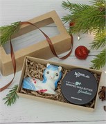 Набор подарочный №25 (3D Лошадка на удачу белая + Баттер ГАРДЕНИЯ), ТМ Chocolatte 7620