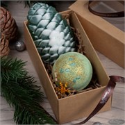 Набор подарочный ЗИМНИЙ ПРАЗДНИК (гейзер, мыло-кедровая шишка), ТМ Chocolatte 1598